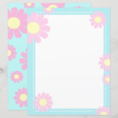 Daisy Blue Roze (Voorkant / Achterkant)