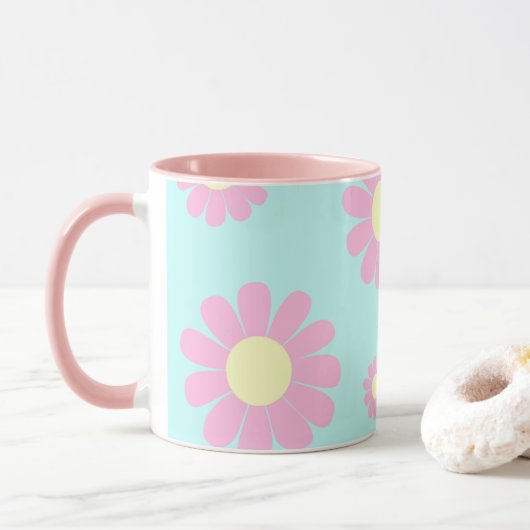 Daisy Blue Roze Mok (Met donut)