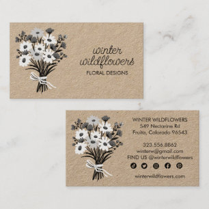 Daisy Boeket Elegant Charmant Sociale Iconen Kraft Visitekaartje