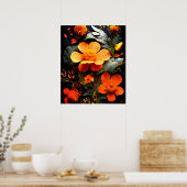 Daisy Boeket op Gouache Schilderkunst Poster (Keuken)