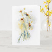 Daisy Bouquet - Carte de voeux aux beaux-arts (Fleur jaune)