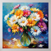 Daisy Bouquet Délice Floral Poster (Devant)