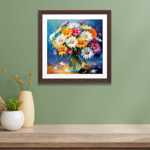 Daisy Bouquet Delight Bloemen Poster