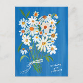 Daisy Bouquet Gouache Condoleances Sorry voor het Briefkaart (Voorkant)