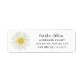 Daisy Bouquet, nieuw adres, label (Voorkant)