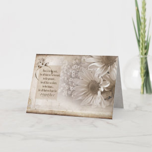 Daisy Bouquet trouwdag Kaart