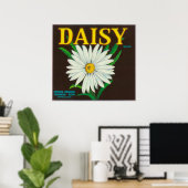 Daisy Brand Citrus Crate Label Poster (Thuiskantoor)