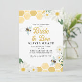 Daisy Bride to Bee bridal douitation Kaart (Staand voorkant)