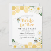 Daisy Bride to Bee bridal douitation Kaart (Voorkant)