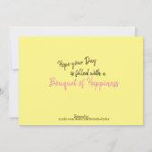 Daisy Bright Flat Card Bedankkaart (Achterkant)