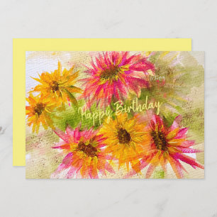 Daisy Bright Flat Card Bedankkaart