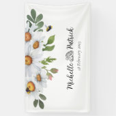 Daisy bruiloft banner (Verticaal)