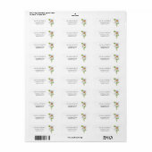 Daisy bruiloft Return Address Label (Full Sheet)