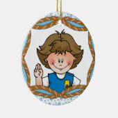 Daisy Brunette Keramisch Ornament (Rechts)