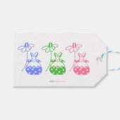 Daisy Bunny Gift Label Cadeaulabel (Voorkant (Horizontaal))