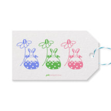 Daisy Bunny Gift Label