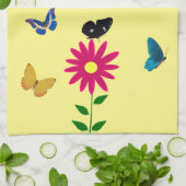 Daisy Butterflies Kitchen Towel Theedoek (Gevouwen)