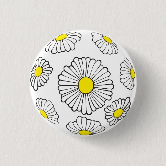 Daisy Buttonnen Ronde Button 3,2 Cm (Voorkant)