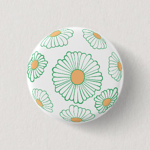 Daisy Buttonnen Ronde Button 3,2 Cm
