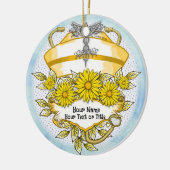 Daisy caduceus-verpleegkundige keramisch ornament (Links)