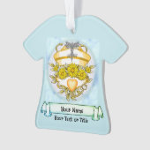 Daisy caduceus-verpleegkundige ornament (voorkant)