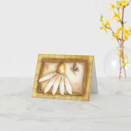 Daisy - Carte de note (Fleur jaune)