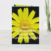 Daisy Carte de remerciements (Dos)