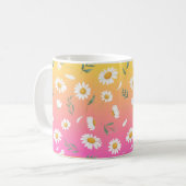 Daisy ceramic mug , Daisy coffee cups  (Devant gauche)