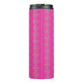 Daisy Chain hot pink Thermosbeker (Achterkant)