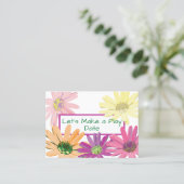 Daisy Child's Play Date Visitekaartje (Staand voorkant)