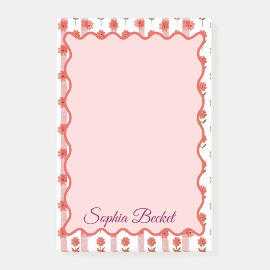 Daisy Coquette Stripes Notitieblok Post-it® Notes (Voorkant)