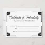 Daisy Corners Mooi certificaat van echtheid (Voorkant)