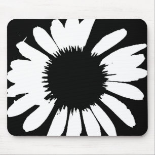 Daisy Crazy - Muismat zwart-wit