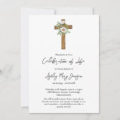 Daisy Cross Celebration of Life Funeral Kaart (Voorkant)