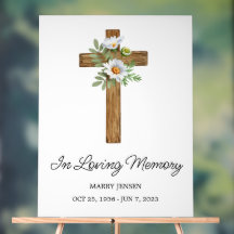Daisy cross Memorial Funeral