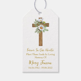 Daisy Cross Memorial Funeral Seed Packet Cadeaulabel