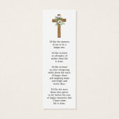 Daisy Cross Photo Funeral Bookmark (Dos)