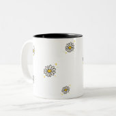 Daisy Cup Tweekleurige Koffiemok (Voorkant links)