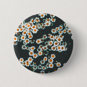 Daisy Daisies Floral Ronde Button 5,7 Cm