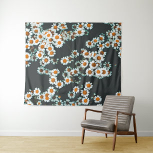 Daisy Daisies Floral Wandkleed