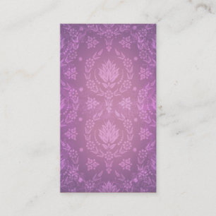 Daisy Damask, Ghosty in Shades of Plum and Pink Visitekaartje
