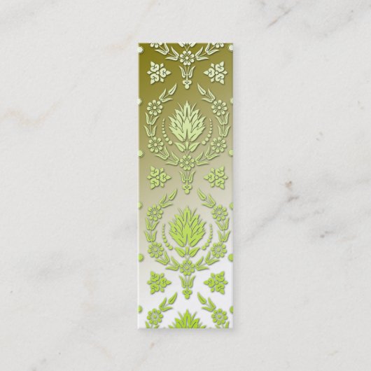Daisy Damask, REVERSE FADE Mini Visitekaartje (Voorkant)