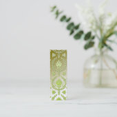 Daisy Damask, REVERSE FADE Mini Visitekaartje (Staand voorkant)