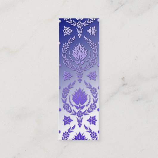 Daisy Damask, REVERSE FADE Mini Visitekaartje (Voorkant)