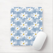 Daisy Days Mousepad - Blue Gingham Muismat (Met muis)