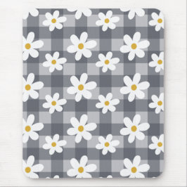 Daisy Days Mousepad - Zwart Gingham Muismat