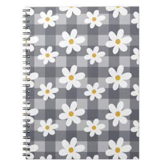 Daisy Days Notitieboek - Black Gingham