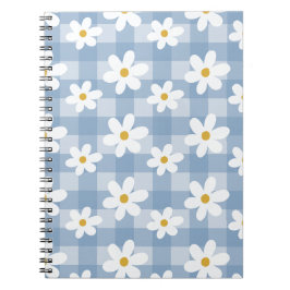 Daisy Days Notitieboek - Blue Gingham