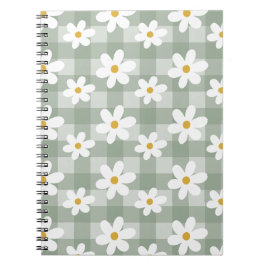 Daisy Days Notitieboek - Green Gingham