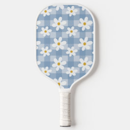 Daisy Days Pickelball Paddle - Blauw Gingham
